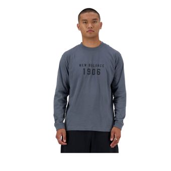 New Balance Graphic Men's Long Sleeve T-Shirt - Grey