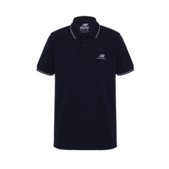 New Balance NB Stripe Collar Men's Polo Shirt - Black
