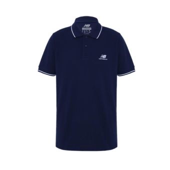 New Balance NB Stripe Collar Men's Polo Shirt - Navy
