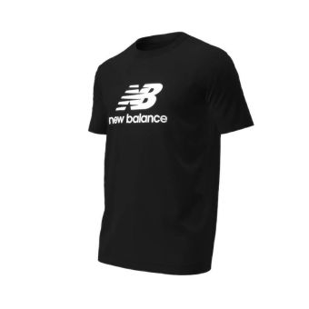 New Balance Stacked Logo Men's T-Shirt - Black