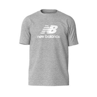 New Balance Stacked Logo Men's T-Shirt - Grey
