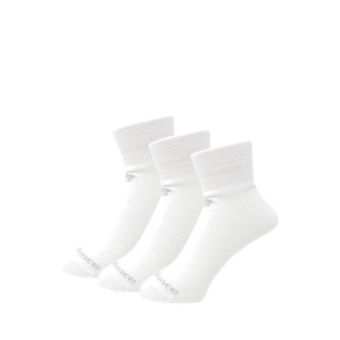 New Balance Performance Cotton Flat Knit Unisex Ankle Socks 3 Pair-White