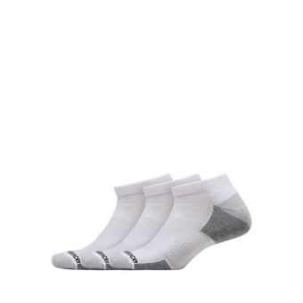 New Balance Essentials Cushioned Low Cut 3 Pack Unisex Socks - White