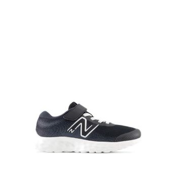 New Balance 520v8 Bungee Lace Boys Running Shoes - Black