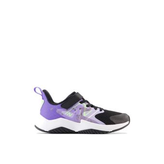 New Balance Rave Run v2 Bungee Lace with Top Strap Girls Running Shoes - Black