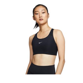 Nike Swoosh Women's Medium-Support 1-Piece Pad Sports Bra - Black