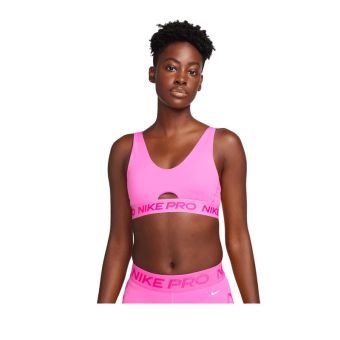 Pro Indy Plunge Women's Medium-Support Padded Sports Bra - Red