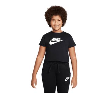 Nike Sportswear Big Kids' (Girls') Cropped T-Shirt - Black
