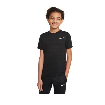 Nike Dri-FIT Miler Kids Top - Black
