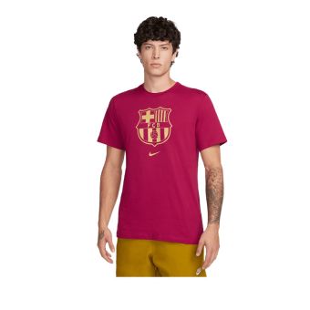 Nike FC Barcelona Crest Men's Soccer T-Shirt - Red