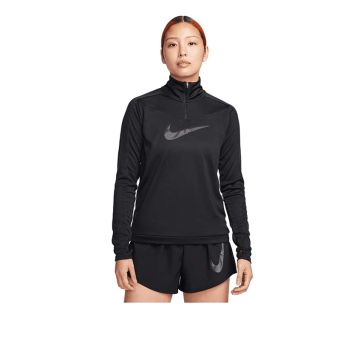 Nike Dri-FIT Swoosh Women's 1/4-Zip Running Top - Black