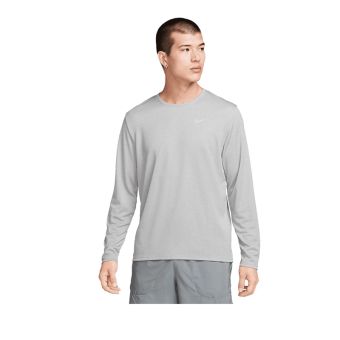 Miler Men's Dri-FIT UV Long-Sleeve Running Top - Grey
