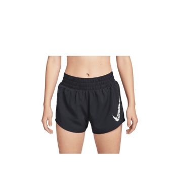 One Women's Dri-FIT Mid-Rise 3" Brief-Lined Shorts - Black