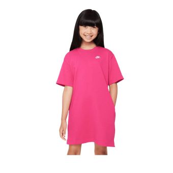 Nike Sportswear Big Kids' (Girls') T-Shirt Dress - Red