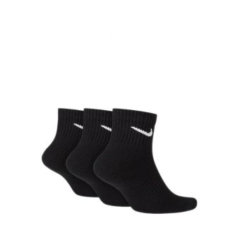 Everyday Cushioned Training Ankle Men's Socks (3 Pairs) - BLACK