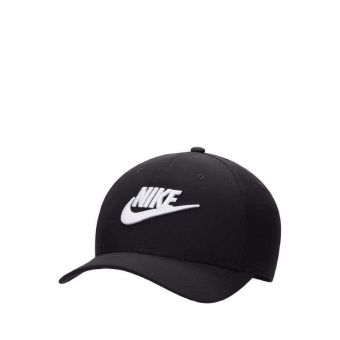 Nike Rise Structured SwooshFlex Futura Cap - Black
