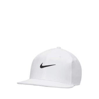 Nike Pro Structured Round Bill Cap - White