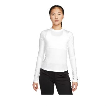 Nike Dri-FIT UV Victory Women's Long-Sleeve Printed Golf Top - White