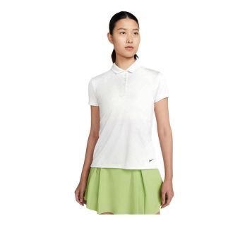 NIKE GOLF AS W NK DF VCTRY SS TXTR POLO (Nike Dri-FIT Victory Women's Golf Polo) - White