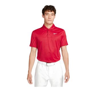 NIKE GOLF AS TIGER WOODS DRI FIT ADV CONT POLO MEN'S RED - WHITE