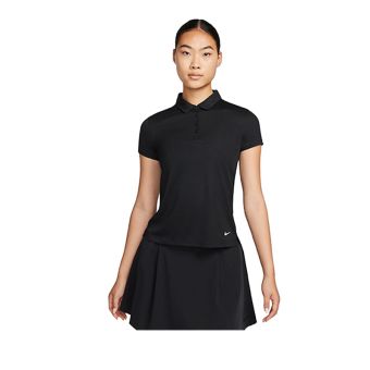 As Df Vctry Ss Solid Polo Women's - Black/White