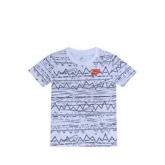 Nike Young Athlete WAVE AOP Boy's T-Shirt -WHITE