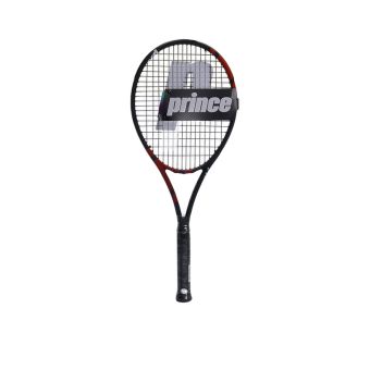 Hornet 100 Strung Tennis Racket - Black/Red