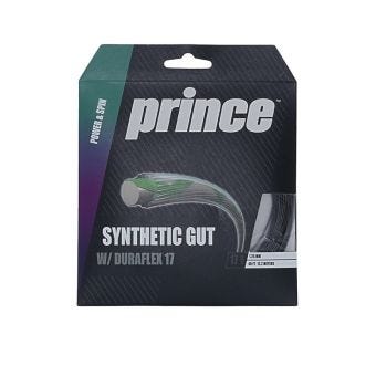 Synthetic Gut with Duraflex 17 Tennis String - Black