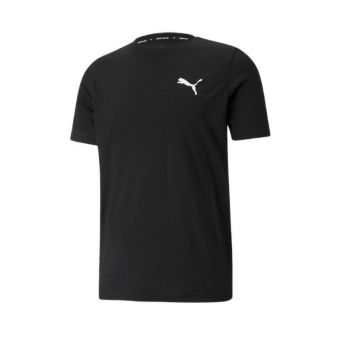 Puma Active Small Logo Tee Men's T-shirts -  Black