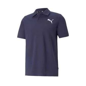 Puma Essentials Pique Polo Men's Polo Shirts -  Dark Blue