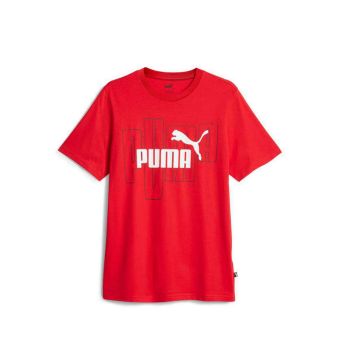 Puma Men's GRAPHICS No. 1 Logo Lifestyle Tee - For All Time Red