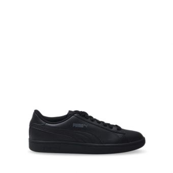 Puma Smash v2 Leather Boy's Sneakers Shoes - Black