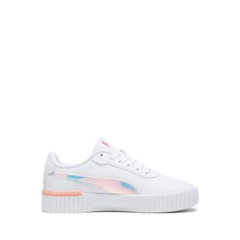 Puma Girls's Carina 2.0 Crystal Wings Jr Lifestyle Shoes - White-Peach Smoothie-Black