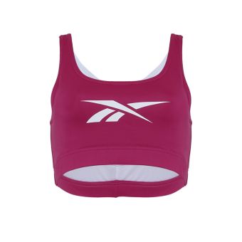 Reebok ID Train Big Logo Women's Sports Bra - Semi Proud Pink