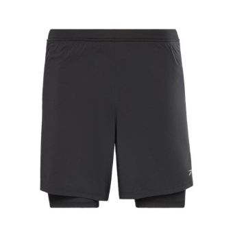 Running Two-in-One Men's Shorts - Black