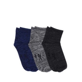 Reebok 3P REVERSIBLE Unisex Socks - Misty Blue Heather/Misty Rose Heather/ Misty71