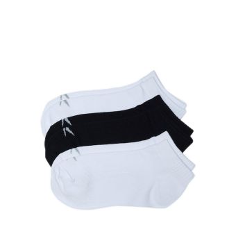 Reebok 3P Ankle Boy's Socks - White/White/Black