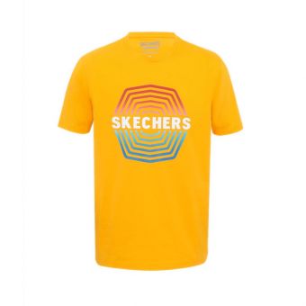 Skechers Men Graphic Tee Men's T-shirt - Yellow