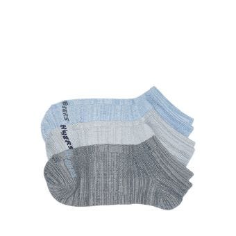 3PK NON TERRY SUPERSOFT LOW CUT BOYS - BLUE MIX