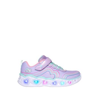 Skechers Heart Lights Girl's Shoes - Lavender