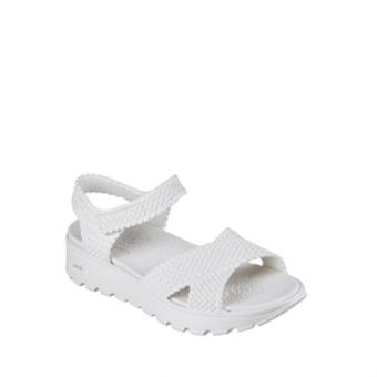 SKECHERS ARCH FIT FOOTSTEPS WOMEN'S LEISURE SHOES - WHITE