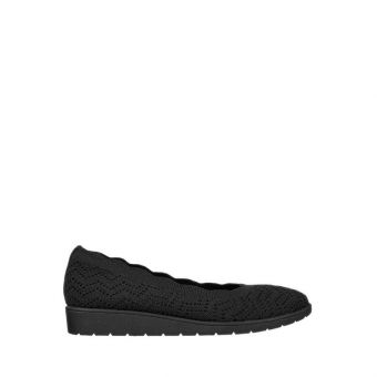 SKECHERS ARCH FIT CLEO FLEX WEDGE WOMEN'S Sneakers Shoes - BLACK