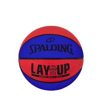 Spalding 2021 Lay Up Rubber Basetball - Blue/Red