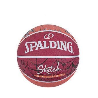 Spalding 2021 Sketch Dribble Basketball - Pink