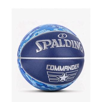 Spalding Commander Blue Camo Sz7 Composite Basketball -Blue