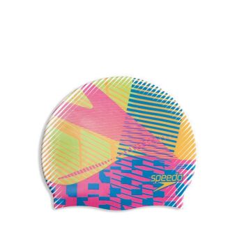 Speedo Unisex Digital Printed Swim Cap - Abstract