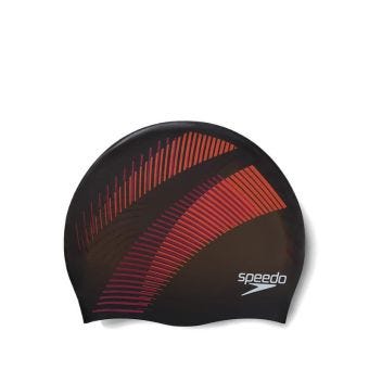 Speedo Reversible Moulded Adult Unisex Silicone Swim Cap - Black