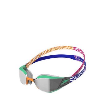 Speedo Swimming Goggles Fastskin Hyper Elite Mirror - Green/Orange