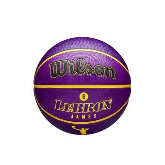 WILSON BASKETBALL NBA PLAYER ICON OUTDOOR LEBRON SIZE 7 - PURPLE