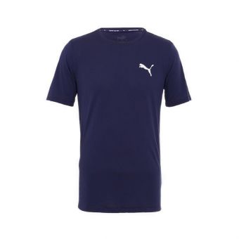 Puma Active Small Logo Tee Men's T-shirt -  Dark Blue